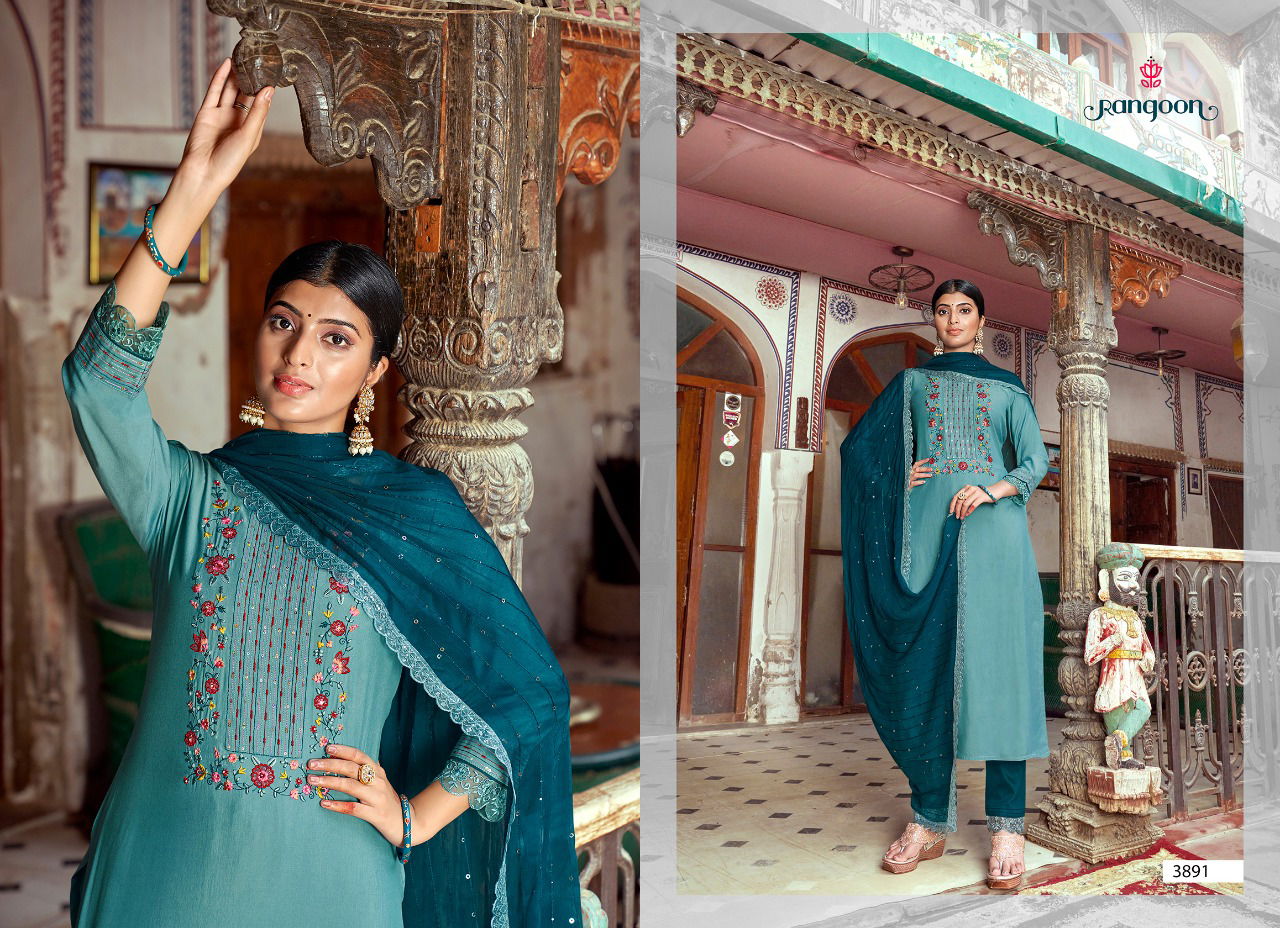 Rangoon Hi Five New Exclusive Wear Designer Kurti Pant With Dupatta Collection